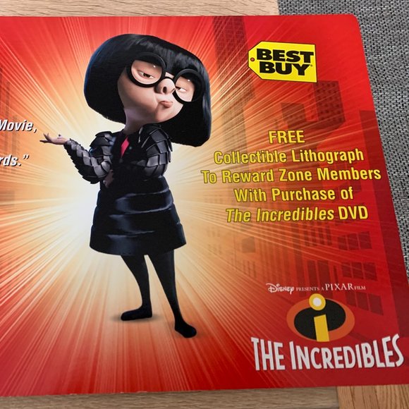2004 Disney INCREDIBLES Movie Lithograph Picture - Picture 4 of 5